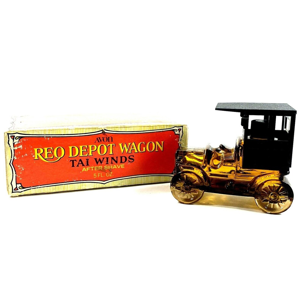AVON TAI Winds After Shave in Decorative 5 oz. REO Depot Wagon NOS FULL